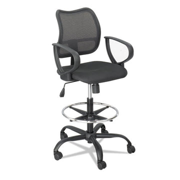 Safco® Vue Series Mesh Extended-height Chair, Supports Up To 250 Lb, 23" To 33" Seat Height, Black Fabric freeshipping - TVN Wholesale